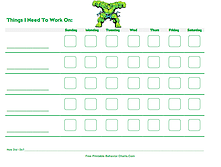 behavior modification charts